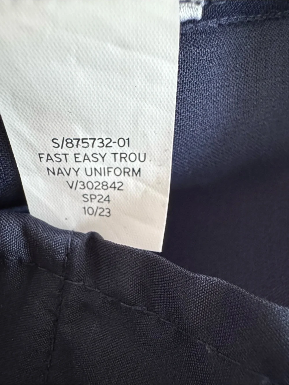 GAP Easy Trouser Women’s Size 4 Navy Wide Leg Pleated Dress Pants Workwear - Picture 8 of 10